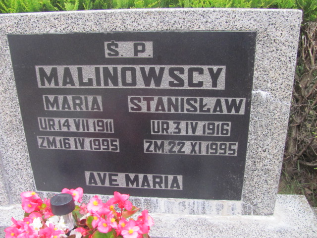 Maria Malinowska 1911 Dobra - Grobonet - Wyszukiwarka osób pochowanych