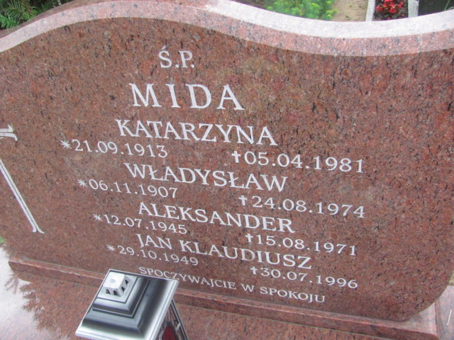 Katarzyna Mida 1913 Dobra - Grobonet - Wyszukiwarka osób pochowanych