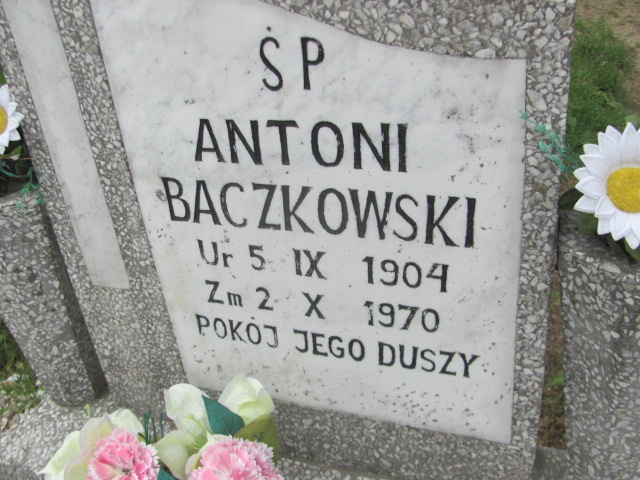 Antoni Baczkowski 1904 Dobra - Grobonet - Wyszukiwarka osób pochowanych