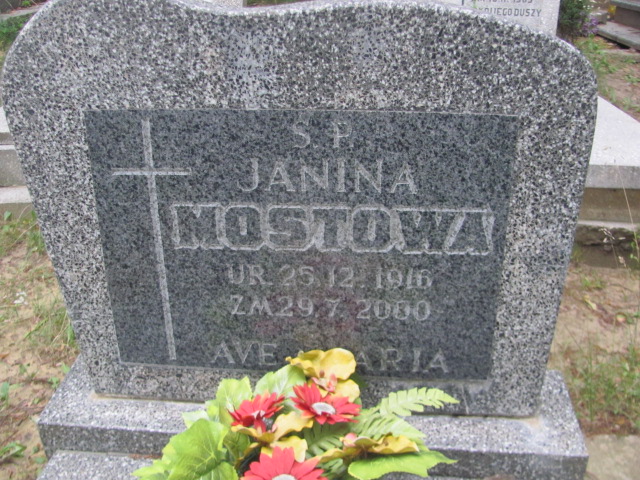 Janina Mostowa 1916 Dobra - Grobonet - Wyszukiwarka osób pochowanych