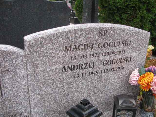 Maciej Gogulski 1973 Dobra - Grobonet - Wyszukiwarka osób pochowanych