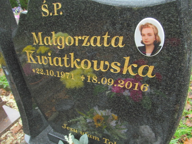 Małgorzata Kwiatkowska 1971 Dobra - Grobonet - Wyszukiwarka osób pochowanych