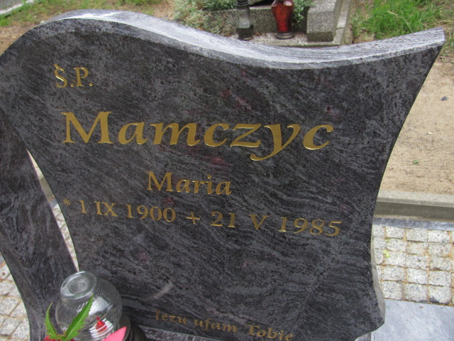 Maria Mamczyc 1900 Dobra - Grobonet - Wyszukiwarka osób pochowanych
