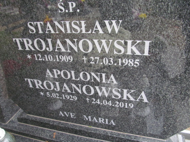 Stanisław Trojanowski 1909 Dobra - Grobonet - Wyszukiwarka osób pochowanych