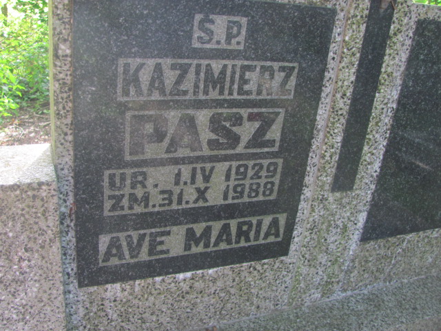 Kazimierz Pasz 1929 Dobra - Grobonet - Wyszukiwarka osób pochowanych